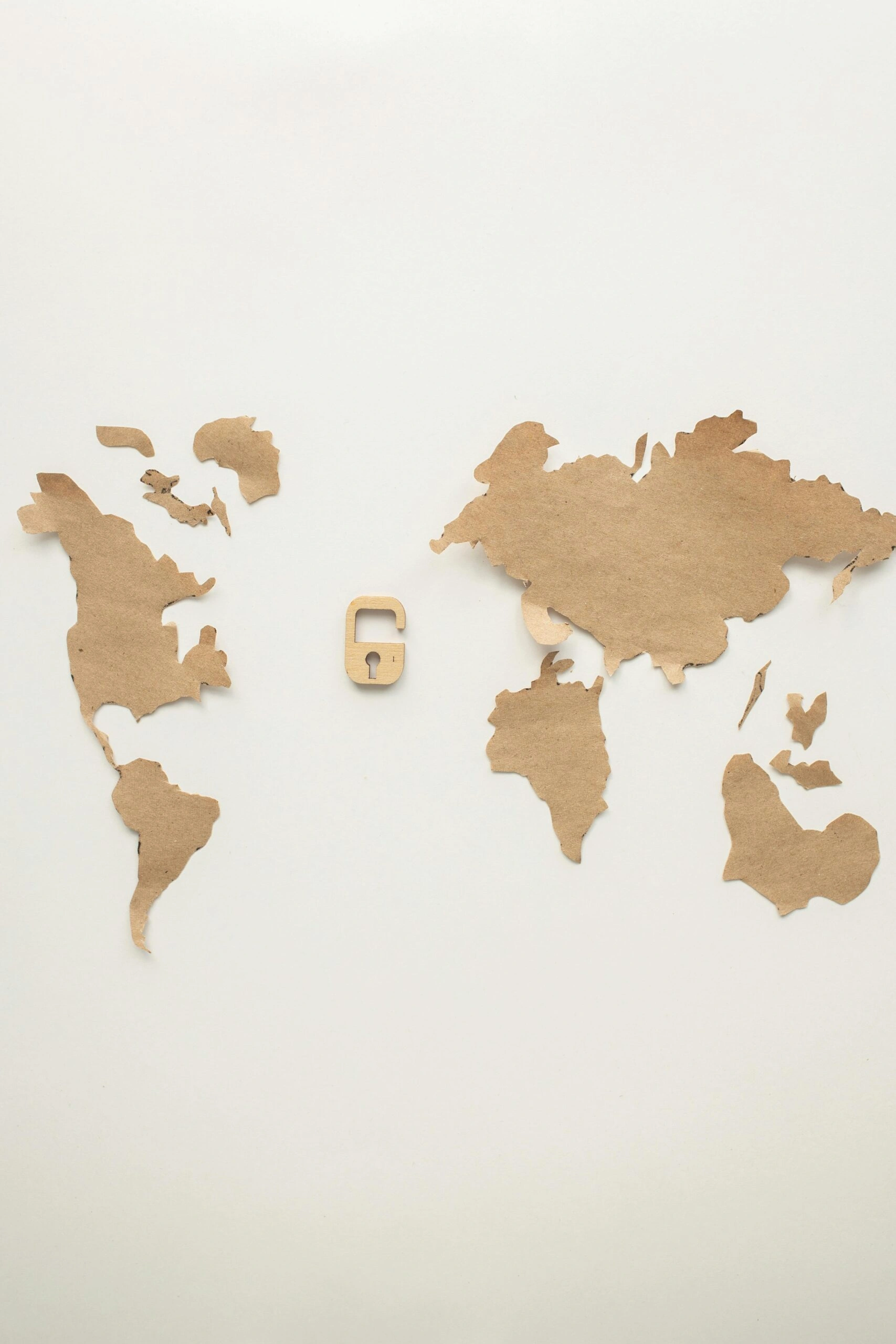 wereldkaart die internationale communicatie symboliseert